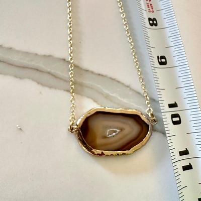 Geode Necklace and earrings