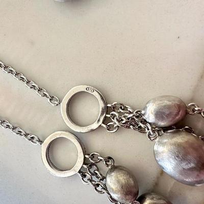 Nanis Jewels Sterling & Marcasite from Italy Necklace & earrings