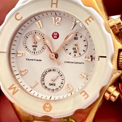Michele Tahitian Jelly Beans Watch - White