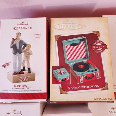 Lot of 7 Hallmark Keepsake Christmas Tree ornaments