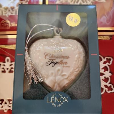 Large Lot of Lenox Christmas Tree ornaments Snowman Spires