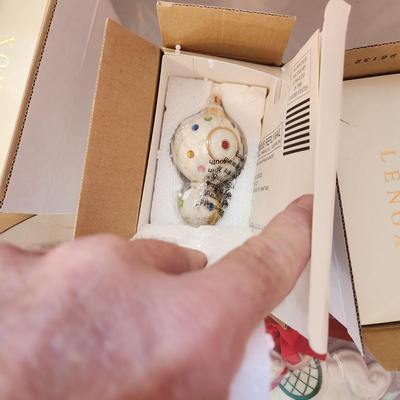 Large Lot of Lenox Christmas Tree ornaments Snowman Spires
