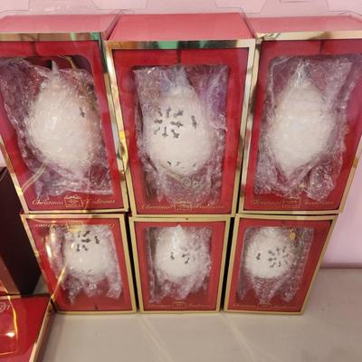 Large Lot of Lenox Christmas Tree ornaments Snowman Spires