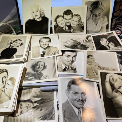 (95) Early Hollywood Studios 4" x 5" Celebrity Photos Nice Mix Preowned from an Estate.