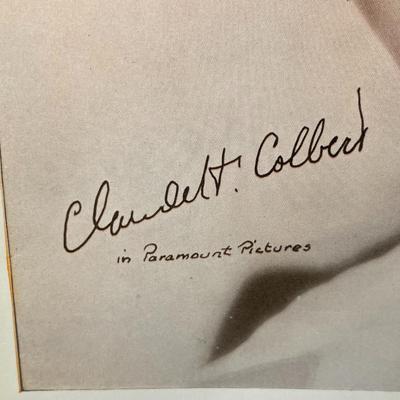 CLAUDETT COLBERT - 8x10 Photo Print w/Stamped Signature by Paramount Pictures as Pictured.