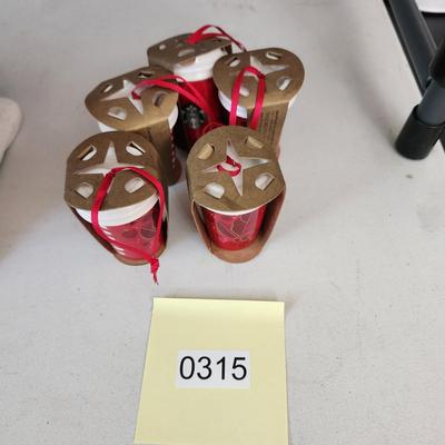 Lot of 5 Starbucks Christmas Ornaments