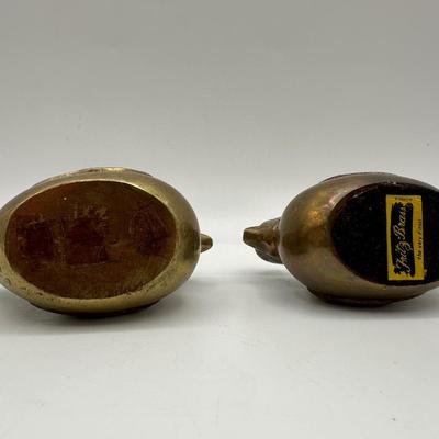 Fritz Brass Chicken Candlestick Holders (2)