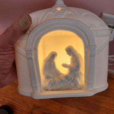 Dept. 56 Silhouette Lighted Porcelain Nativity