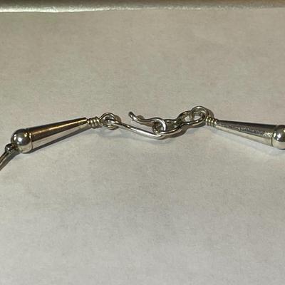 Vintage Native American Style Solid Sterling Silver Fetish 15-Animal 30" Necklace in New Never Used Condition. (Jewelry #14).