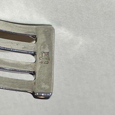 Jay King (DTR) Heavy Sterling Silver New Never Used Fashion Lapis Cuff Bracelet Size for a 7.5" Wrist Preowned from an Estate.