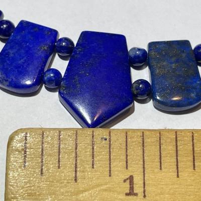 Jay King (DTR) Sterling Silver New Never Used Fashion Lapis Designer Necklace 16-19" Adjustable Preowned from an Estate. (Jewelry...