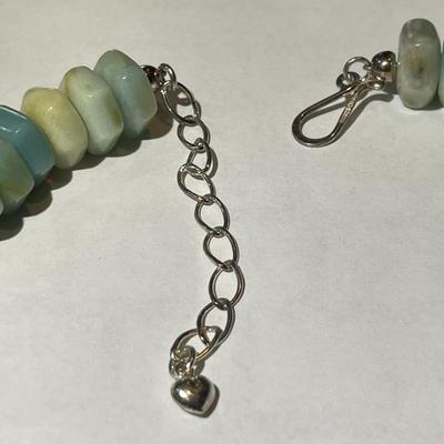 Jay King (DTR) Sterling Silver New Never Used Southwest Style Chunky Bead 18"-20" Adjustable Necklace Preowned from an Estate....