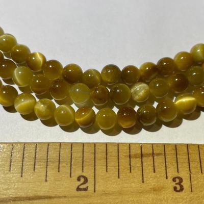 Jay King (DTR) Sterling Silver New Never Used Fashion Tiger's Eye 18"-20" Adjustable Triple Strand Necklace Preowned from...