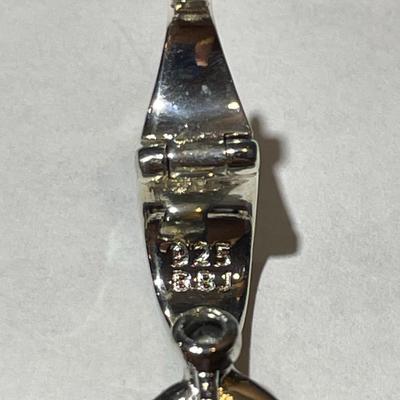 New Never Used Huge BBJ Designer Native American Southwest Heavy Sterling Silver .925 Gemstone Pendant/Enhancer as Pictured. (Jewelry #56)