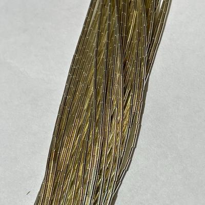 New Never Used Southwest Liquid Sterling Silver 40-Strand Chain Adjustable Necklace 20"-24" (Jewelry #58).