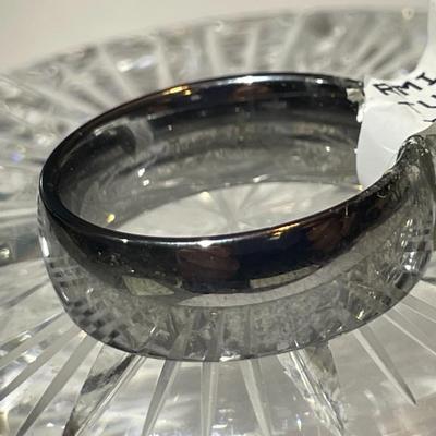 Tungsten Full Size 9-3/4 in New Never Used Condition Wedding Band Ring as Pictured. (Ring-3).