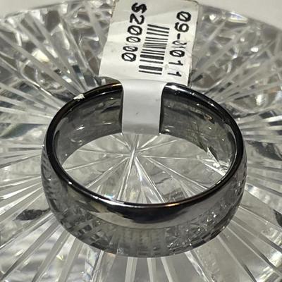 Tungsten Full Size 9-3/4 in New Never Used Condition Wedding Band Ring as Pictured. (Ring-3).
