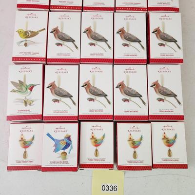 Lot of 20 Hallmark Keepsake Christmas Tree ornaments