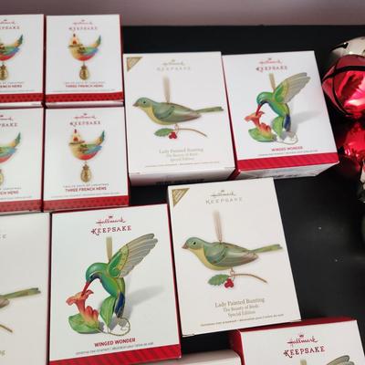 Lot of 25 Hallmark Keepsake Christmas Tree Birds ornaments