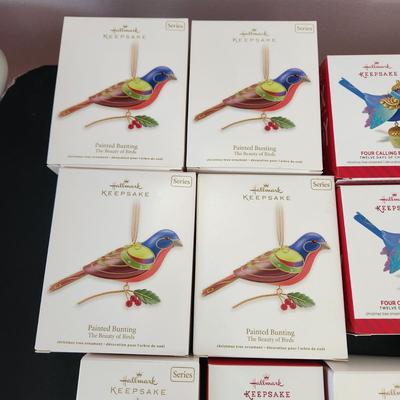 Lot of 25 Hallmark Keepsake Christmas Tree Birds ornaments