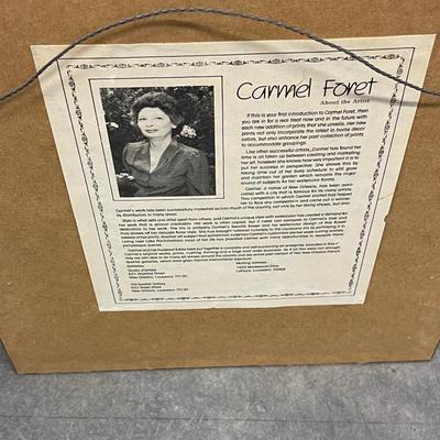 12.5 x 15.5 - 1983 Carmel Foret signed and numbered lithograph.