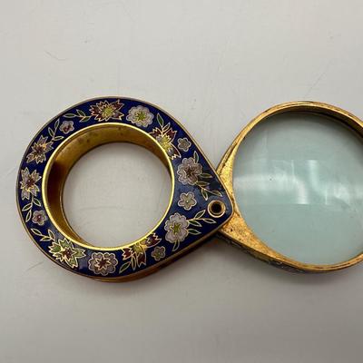 Vintage Japanese Magnifying Glass Brass Lupe