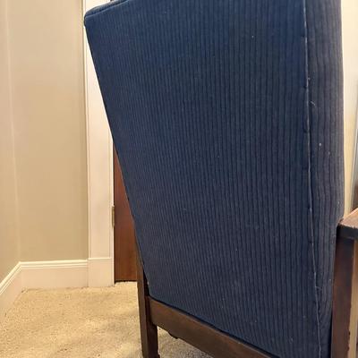 Antique Oak Chair Recliner with Slumber Footrest