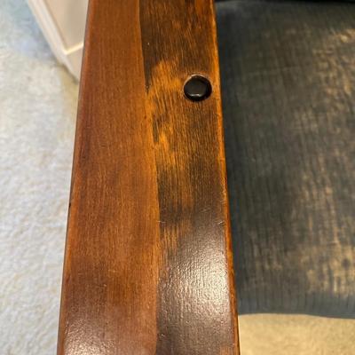 Antique Oak Chair Recliner with Slumber Footrest