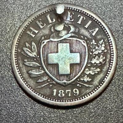 1879 Helvetia 2 Swiss Rappen