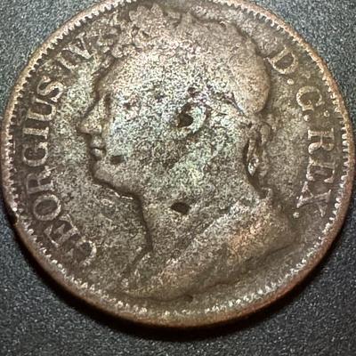 1823 lV Half Crown Hibernia