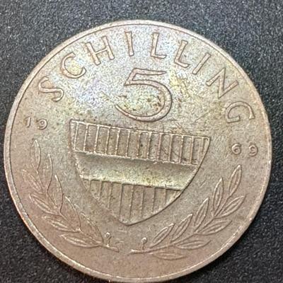 1960 Schilling of 5 - Republik Osterreigh