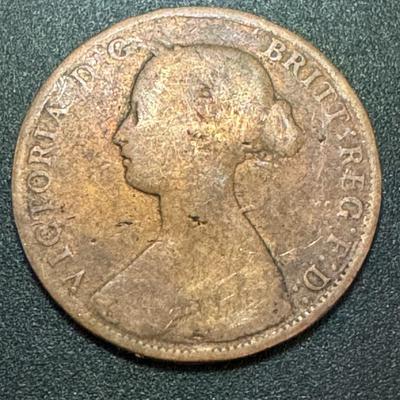 1862 Half Penny - Victori a 2nd (1st type)