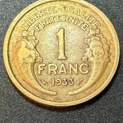 1933 - 1 Franc - Liberte Egalite Fraternite