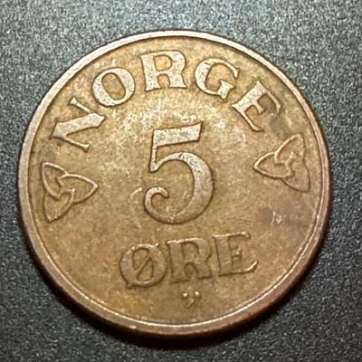 1957 Norge 5 Ore