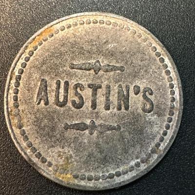 Austins Token - Good for 2 1/2 cents in trade