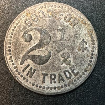 Austins Token - Good for 2 1/2 cents in trade