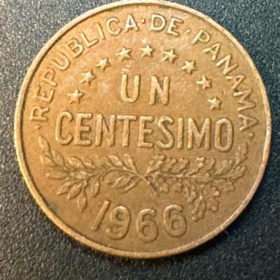 1966 - Urraca - Un Centesimo Republica De Panama -