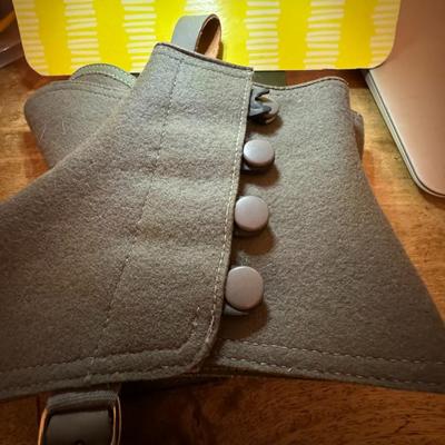 Vintage military shoe guards
