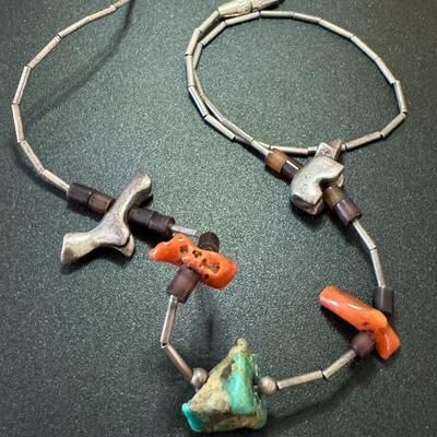 Zuni authentic single stand Navajo necklace