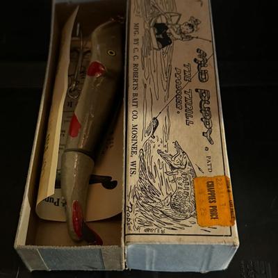 Vintage Mud Puppy Lure C.C. Roberts Bait Co. Mosinee, WIS 0101-M.P