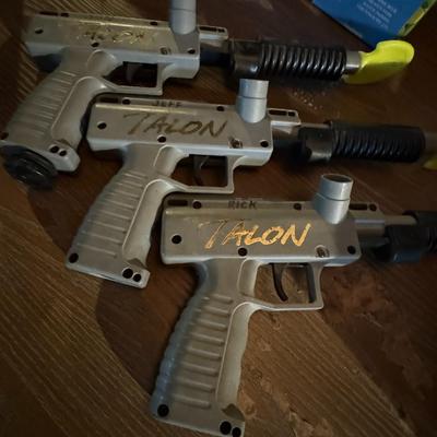 3 Talon brass eagle paint ball guns