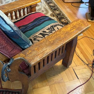 William Morris Style Chair 1/4 sawn golden oak