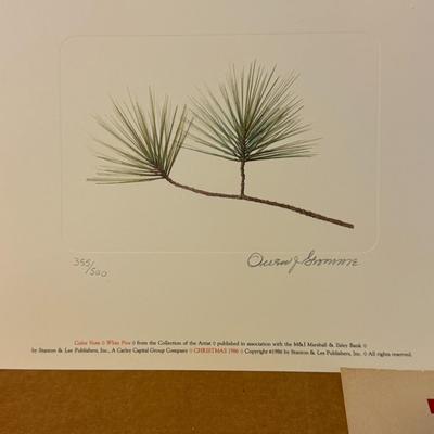 Klein-Dickert "Gromme" Wildlife Gallery 1986 Special holiday release "White Pine"