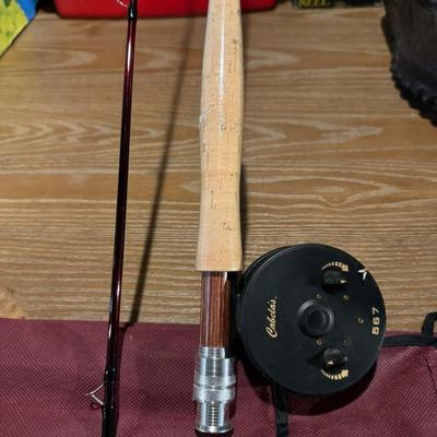 Cabelas 567 Fly reel Cabelas three forks rod 8' 6" - 5 wt line