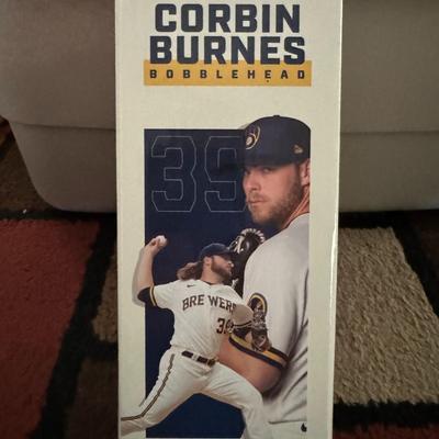 CORBIN BURNES BOBBLEHEAD - NIB W/ CARDS