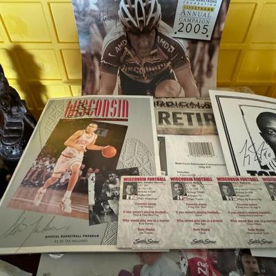 Sports memorabilia Lot