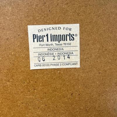 Pier 1 Rattan Footstool/ Bench with Cushion