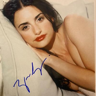 Penélope Cruz Signed Photo