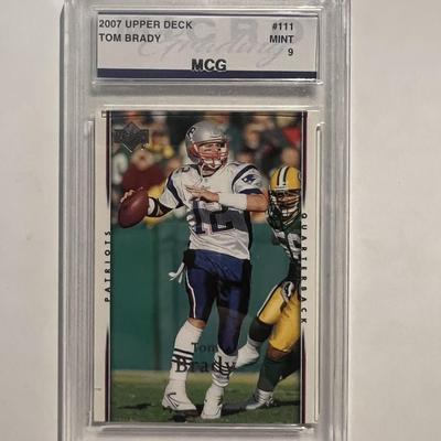 2007 Upper Deck Tom Brady Football card