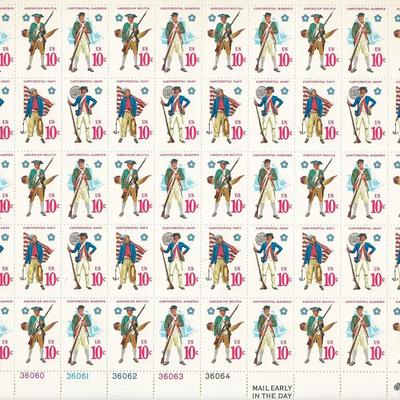 Early American Military Uniform Stamps